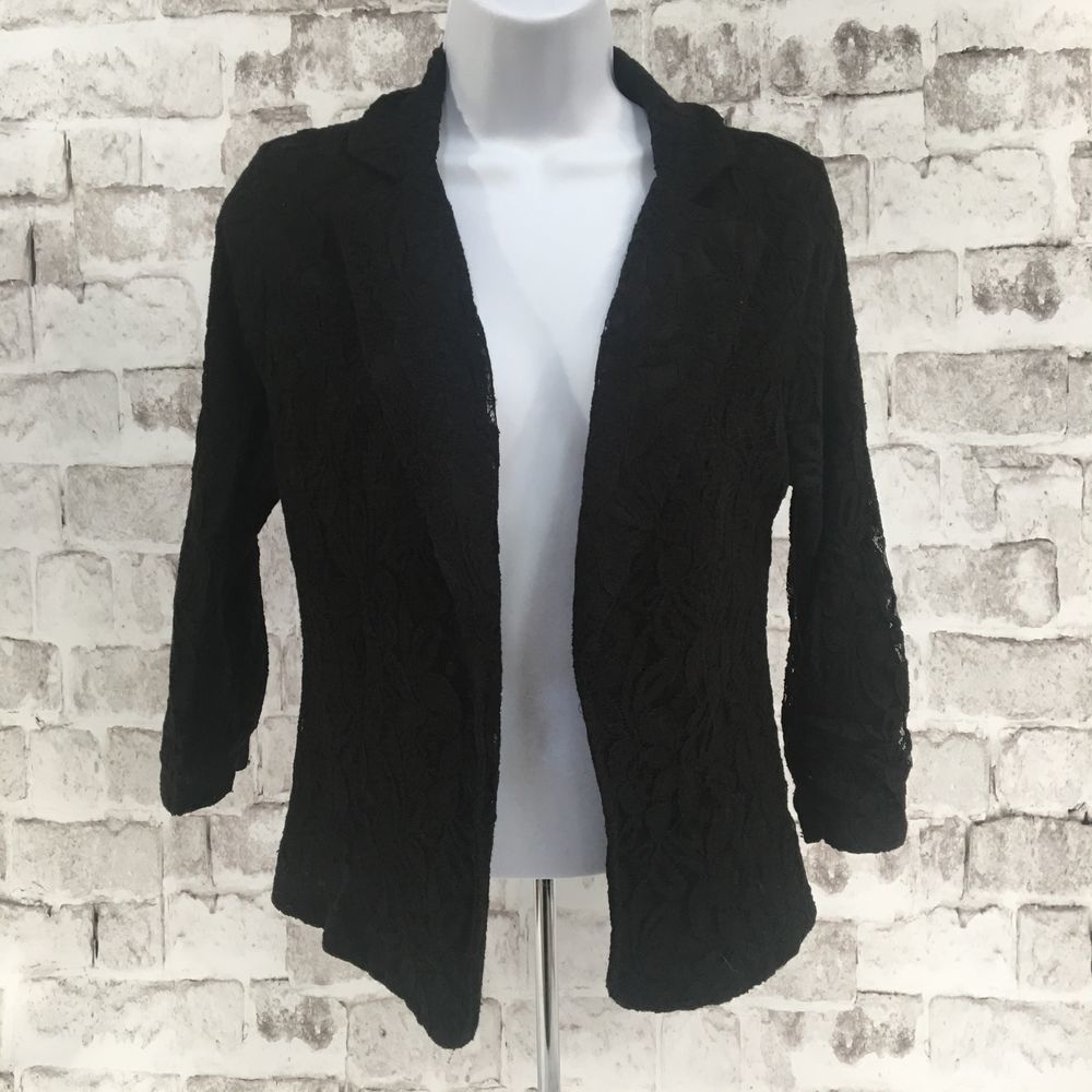 🍍Miss Chievous Blazer Lace Black 3/4 Sleeve